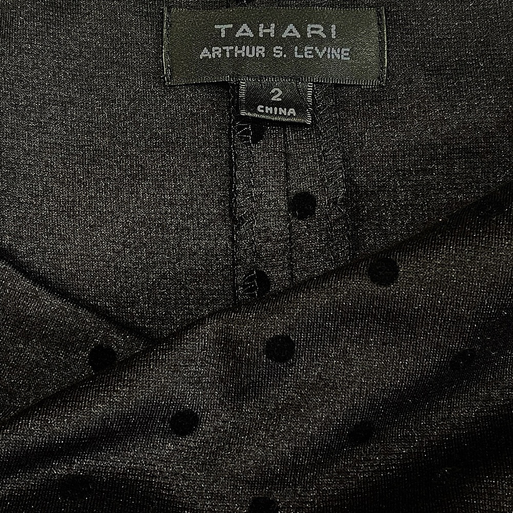 Tahari Arthur S. Levine Black Dress Size 2 - Picture 4 of 11